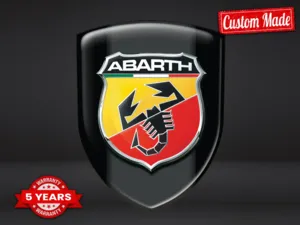 Fiat Abarth Etichette Adesive Aziendali Forti Design Regolabili